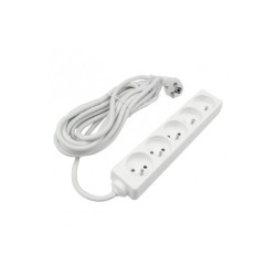 Przedłużacz 5 gniazd z/u 5m 3x1,5mm² biały M20556 Eco Light