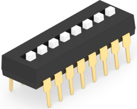 DIP switche, Off-On, 8 pole, straight, 1 A/5 VDC, 1825360-5