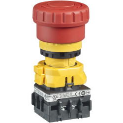 IDEC XW1E-BV412MFR XW Emergency Stop Non-Illuminated 22mm TurnPull 1NO-2NC