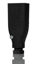 Złącze przemysłowe - zasilające 10A Wtyczka 230 V, 400 V 4P + E Męski Hirschmann Czarny Montaż na kablu IP54