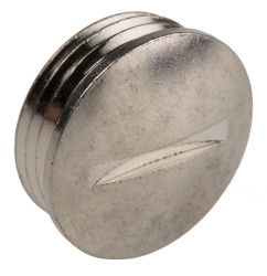 Zaślepka do dławnic kablowych PG11 Mosiądz platerowany niklem do Dławik śruby kablowej Lapp Gwintowany