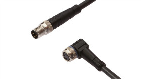 Kabel Konfekcjonowany Obustronny Złącze M8 Żeńskie 3-Pinowe Kątowe M8 Męskie...