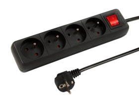 Przedłużacz sieciowy 4G 3M czarny Blow