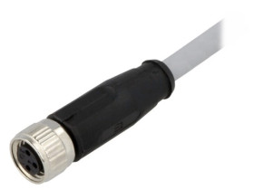 Złącze M8 żeńskie proste 5m 3pin 21348100380050