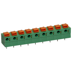 Camblock Plus CSTBP762H/9 7.62mm Horizontal Screwless Terminal Block 9p