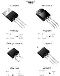 V20150S-E3 High Voltage Trench MOS Barrier Schottky Rectifier Ultra Low VF = 0.55 V at IF = 5 A
