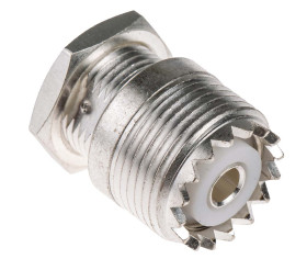 Złącze koncentryczne Montaż na panelu Żeński 50Ω typ złącza Złącze UHF 300MHz Lutowane