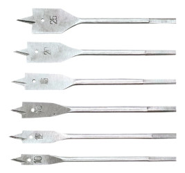 Wiertła do drewna łopatkowe 10-25mm zestaw 6 elementów 60H860