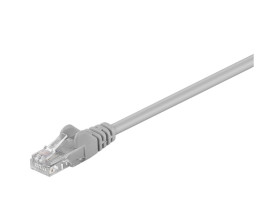 Kabel Patchcord CAT 5e U/UTP RJ45/RJ45 0,5m szary