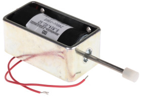 Elektromagnes liniowy 24 V DC 12mm Push siła utrzymująca: 2 → 8N