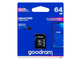 Karta pamięci microSD 64GB UHS I GOODRAM
