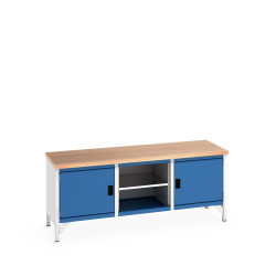 Stół warsztatowy szer. 750mm Nie Stół do przechowywania Blacha stalowa dł. 2000mm wys. 840mm