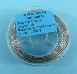 OPOROWY KANTHAL D 6,697R 0,50mm 15mb