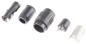 Gniazdo Din 4 -pinowe Żeński Montaż na kablu M16 300 V AC