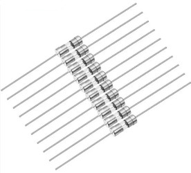 BEZPIECZNIK 6,3A 250V MINI 10X3,6MM Z PINAMI DO LUTOWANIA (10 SZTUK)