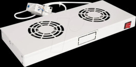 26210106 19-inch roof fan unit, 2 fans, gray