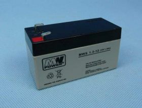 12V/1,3Ah 97x43x52 F1 MWS-1.3-12 AGM