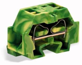 Złączka 4-przewodowa 4mm2 żółto-zielona ze stopką montażową 262-347 /50szt./