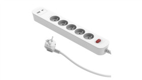 Przedłużacz Szybkoładujący Pd20 5-Gniazdowy Z Wyłącznikiem + 2X Usb (A+C)...