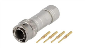 Rt06104pnh-K Złącze Okrągłe Wtyk Na Przewód 4Pin Męski Zaciskanie Rt360