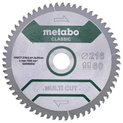 Metabo 628066000 Multi Cut Classic circular Saw blade 216mm 60 teeth