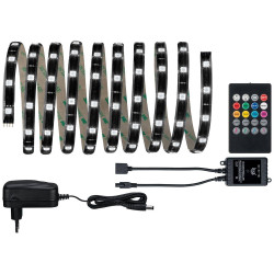 Paulmann 70956 Lights and Sound LED Strip Set 3m RGB with Remote Control