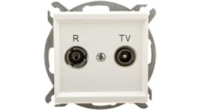 Sonata Gniazdo Antenowe Rtv Zakończeniowe 10Db Ecru Gpa-10Rpz/M/27