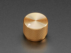 Adafruit Anodized Aluminum Machined Knob - Gold - 20mm Diameter