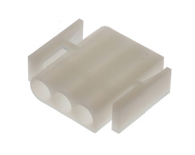 Adapter złącza 3-pinowe -rzędowe raster: 6.1mm TE Connectivity Męski Montaż na panelu Commercial MATE-N-LOK