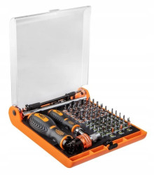 Końcówki wkrętakowe z uchwytem 73 szt. 06-115