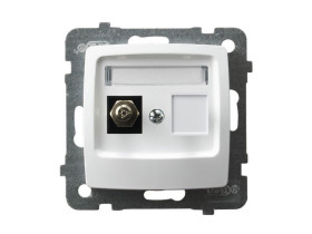 KARO Gniazdo ekwipotencjalne pojedyncze biały GPE-1S/m/00 OSPEL