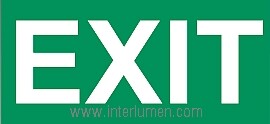 Piktogram 30x15cm EXIT P-13 Elgo