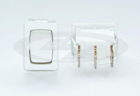 przełącznik kołyskowy 1808.1301 250V 6A SPDT (ON)-OF-(ON) biały Marquardt