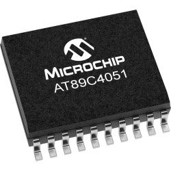 8051 microcontroller, 8 bit, 24 MHz, SOIC-20, AT89C4051-24SU