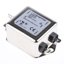 Filtr EMI 6A 1-fazowy 1MΩ 250 V AC/DC 400Hz 970 μH Schaffner Montaż w obudowie