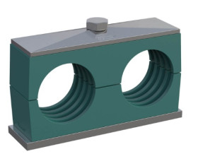 Klips do węży i rur Dwie RS PRO