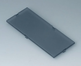 Front plate, PC, (W x H) 102 x 42 mm, smoked glass, B6805400
