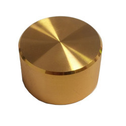 GAŁKA POTENCJOMETRU GZLG30 GŁADKA ZŁOTA 30mm ALUMINIUM