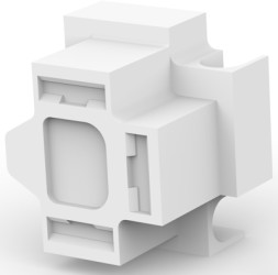 Insulating housing for 7.92 mm, 3 pole, PA, UL 94V-2, natural, 925176