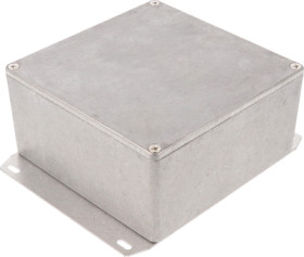 Aluminum die cast enclosure, (L x W x H) 120 x 120 x 59 mm, natural, IP54, 1590UF
