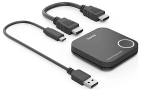 Bezprzewodowy system prezentacji Full HD Hama Wireless-Display-Adapter, HDMI™, Full-HD 1080p, inkl. Kabel 1920 x 1080 Pi