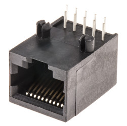 Złącze RJ50 Żeński Złącze RJ50 Przewlekany Bel-Stewart, 90° 10P10C-żyłowe