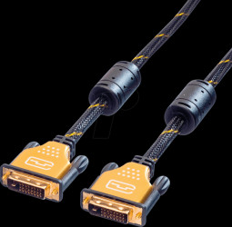 11.04.5518 DVI monitor cable DVI 24+1 connector, Dual Link, 10 m