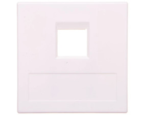 Simon Connect Płytka 1xRJ bez osłon uniwersalna czysta biel 50000185-030