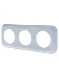 CERAMICZNA RAMKA TRZYKROTNA PODTYNK PROSTOKĄT BIAŁA CRPT3PW