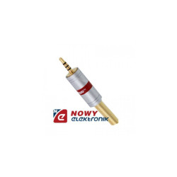 Wtyk JACK 2,5mm 4-pol. CHROME 4mm JW820 Vitalco