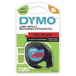 Taśma do nadruku DYMO S0721630, 12 mm x 4 m, Kolor taśmy: mars red / Kolor nadruku: czarny DYMO S0721630, 12 mm x 4 m, K
