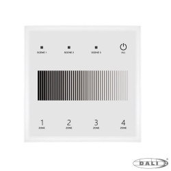 4-strefowy naścienny panel DALI master do LED MONO 24V/Bus TD1-4S(W)
