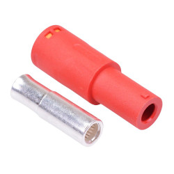 LCA60-F Red Female 1-Pin Silver Plated Connector 55A AMASS