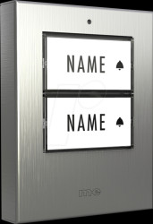 BELL-502 TX EG Chime transmitter 2-family house, brushed stainless steel